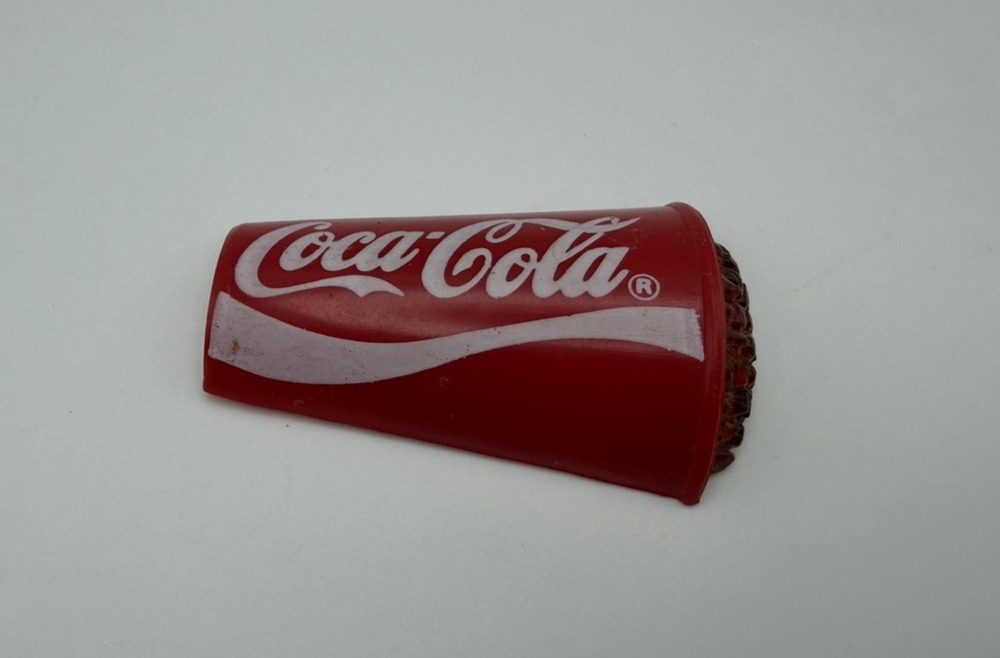 Coca-Cola Cup Vintage 90s Refrigerator Magnet Red White